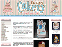 Tablet Screenshot of gardnerscakery.co.uk